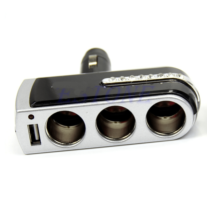 3 Port USB Car Adapter USB 2
