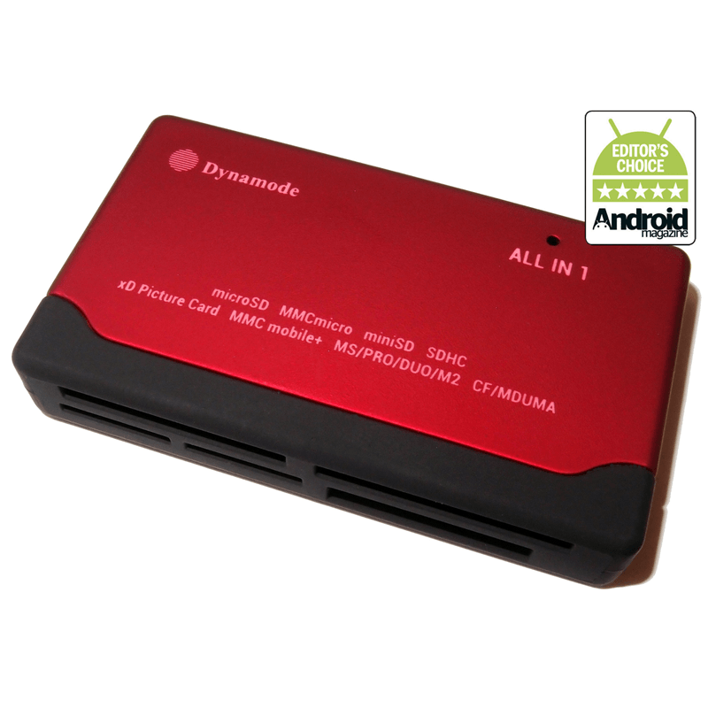 All in one Card Reader 6 Port Red