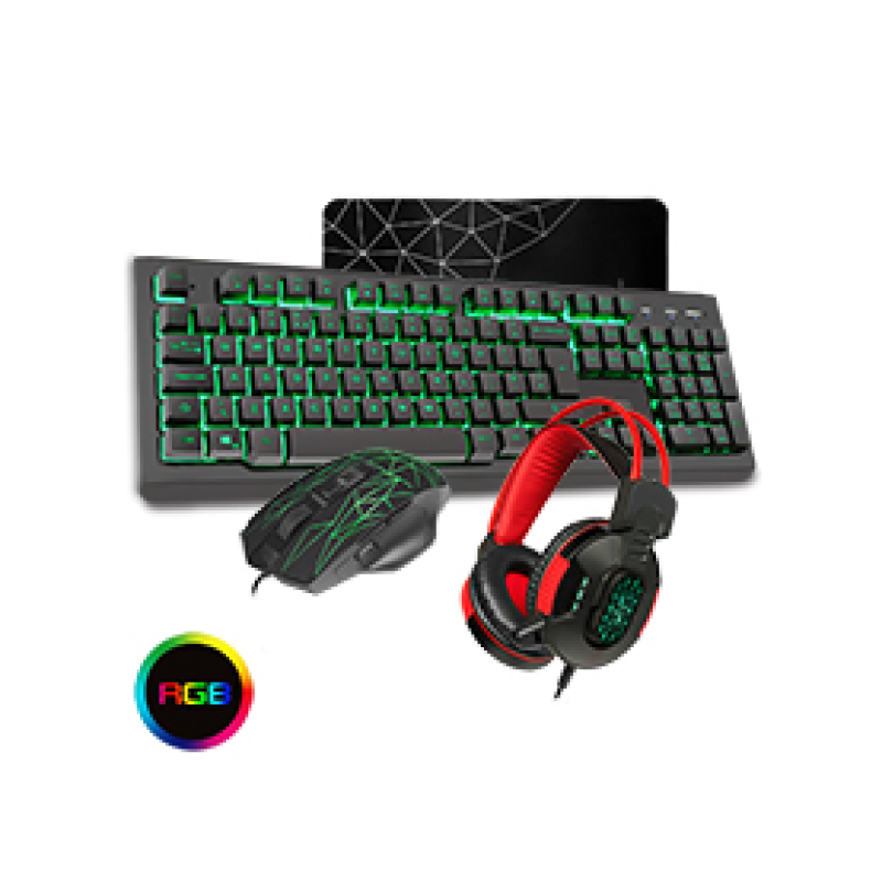CiT Rampage Keyboard Mouse & Headset Combo