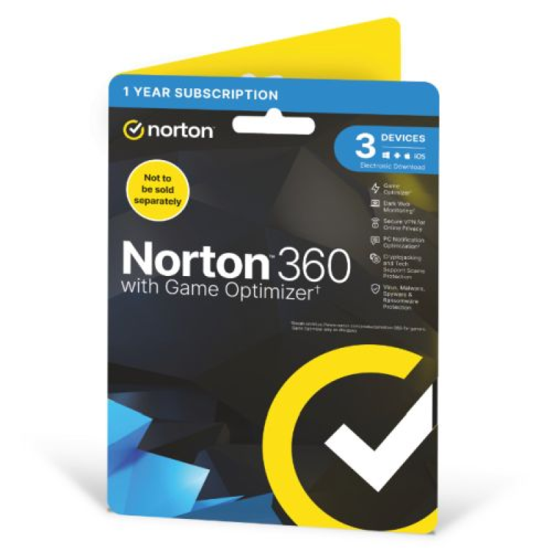 Norton Security 2021 - Single 3 User Licence - 1 Year - Windows Only