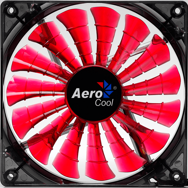 Powercool Glacier Series 12cm Quad LED Red Fan